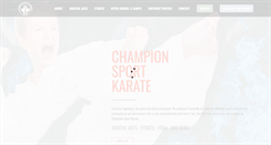 Desktop Screenshot of championsportkarate.com